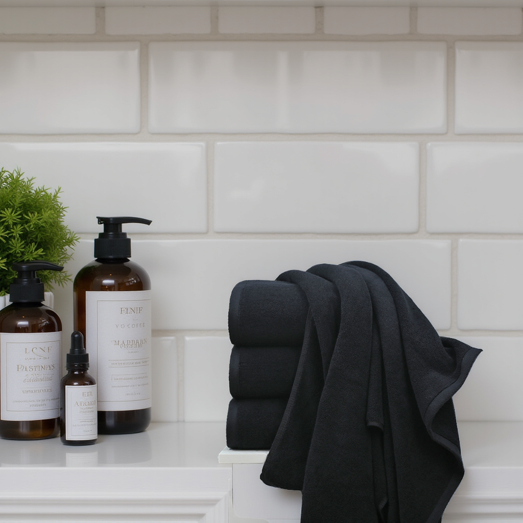 black towel spa image